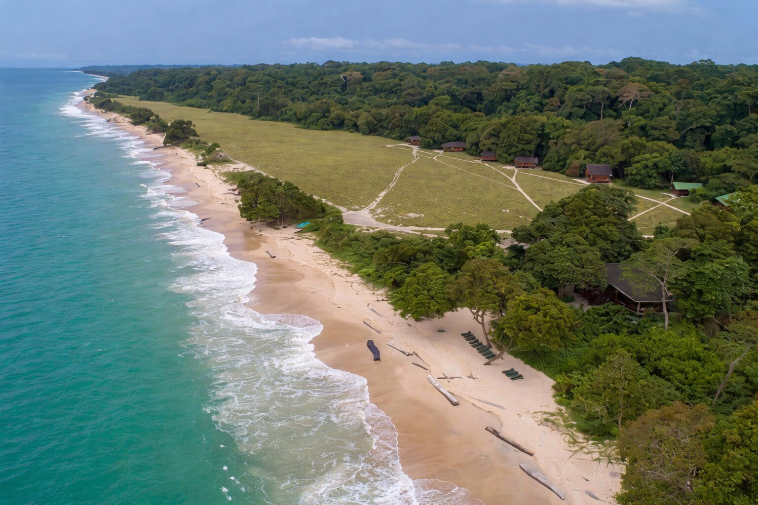 Coastline Of Pongara National Park