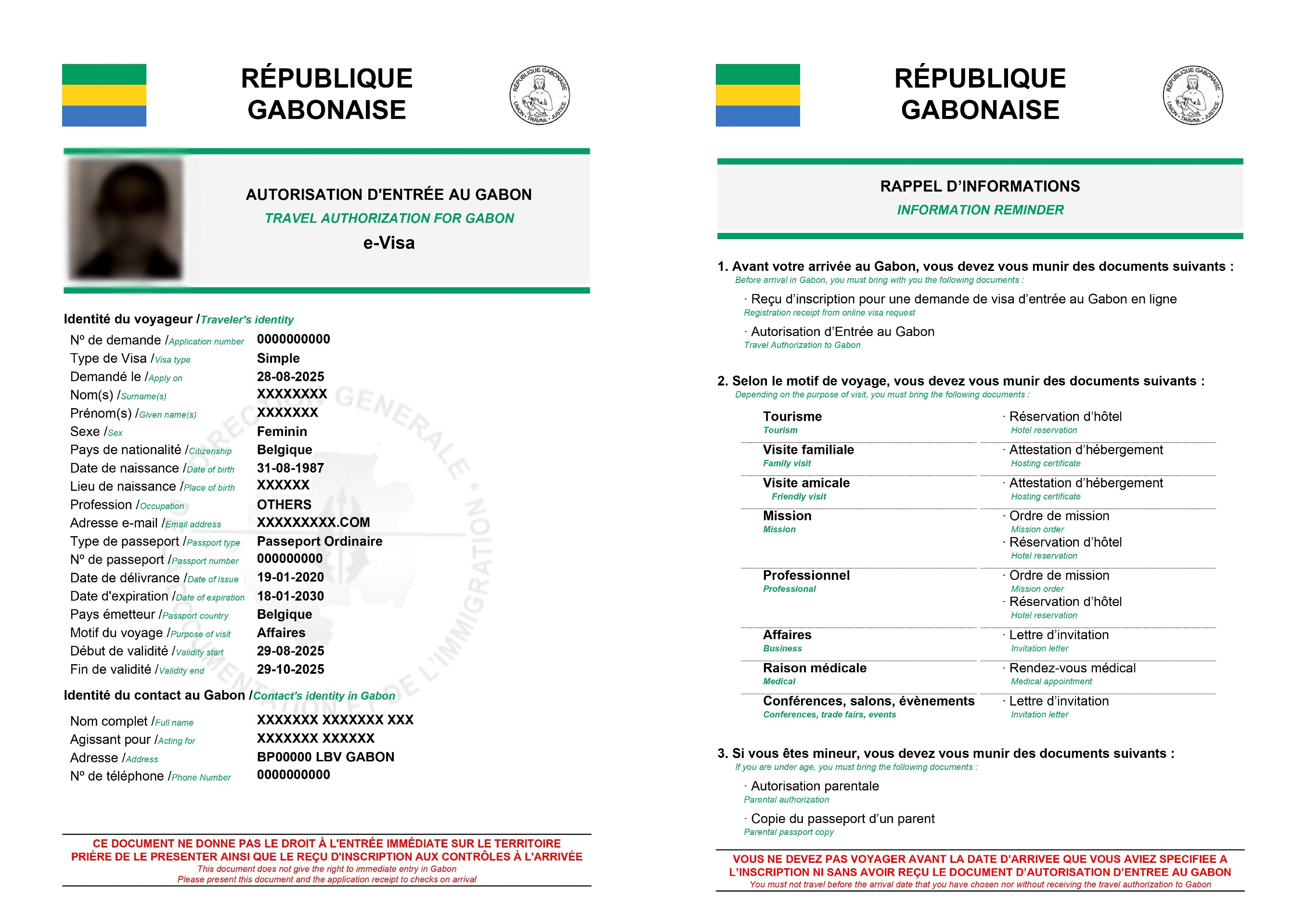 Gabon Evisa Sample