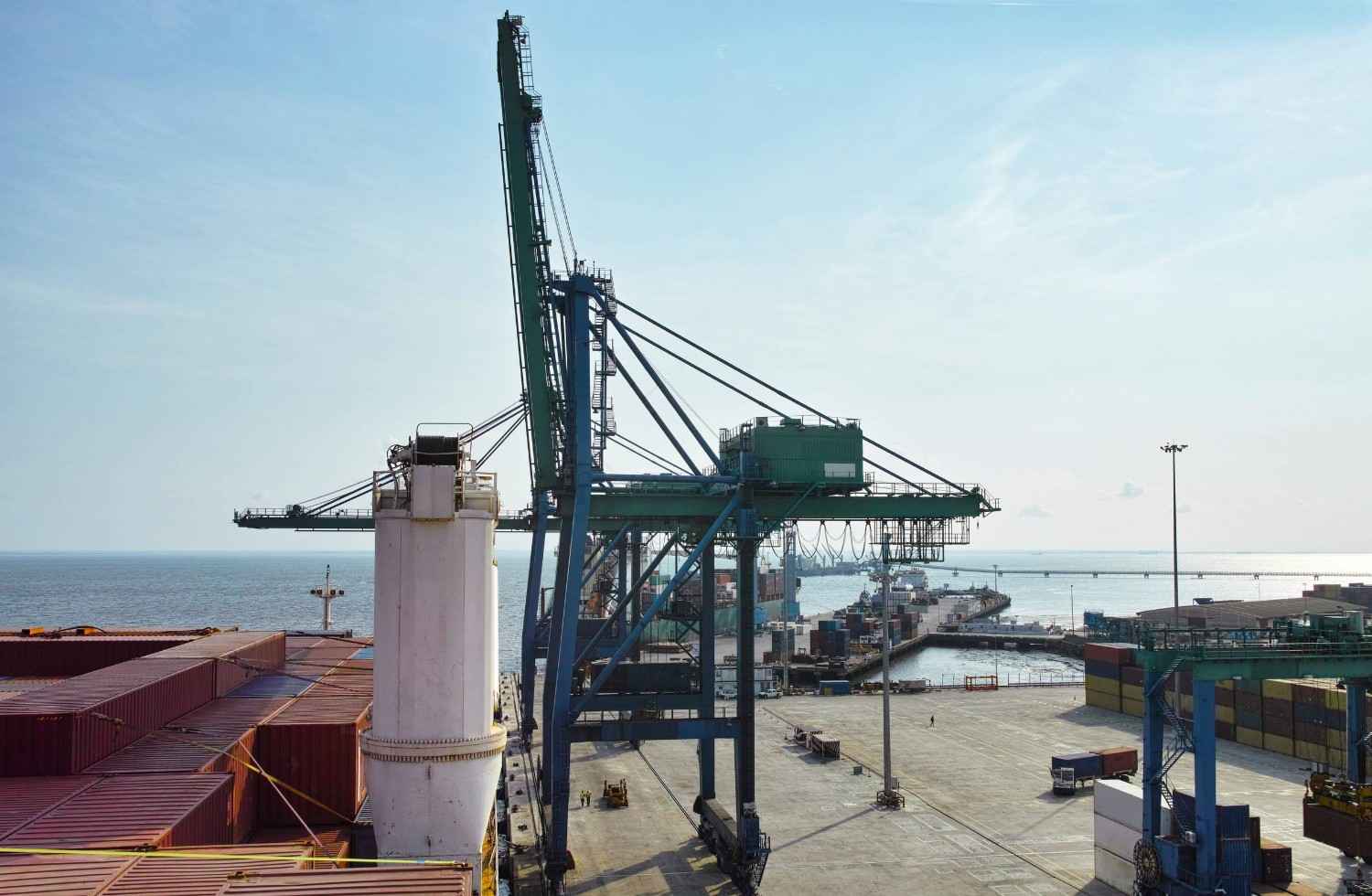 Libreville Gabon Container Ship Harbour