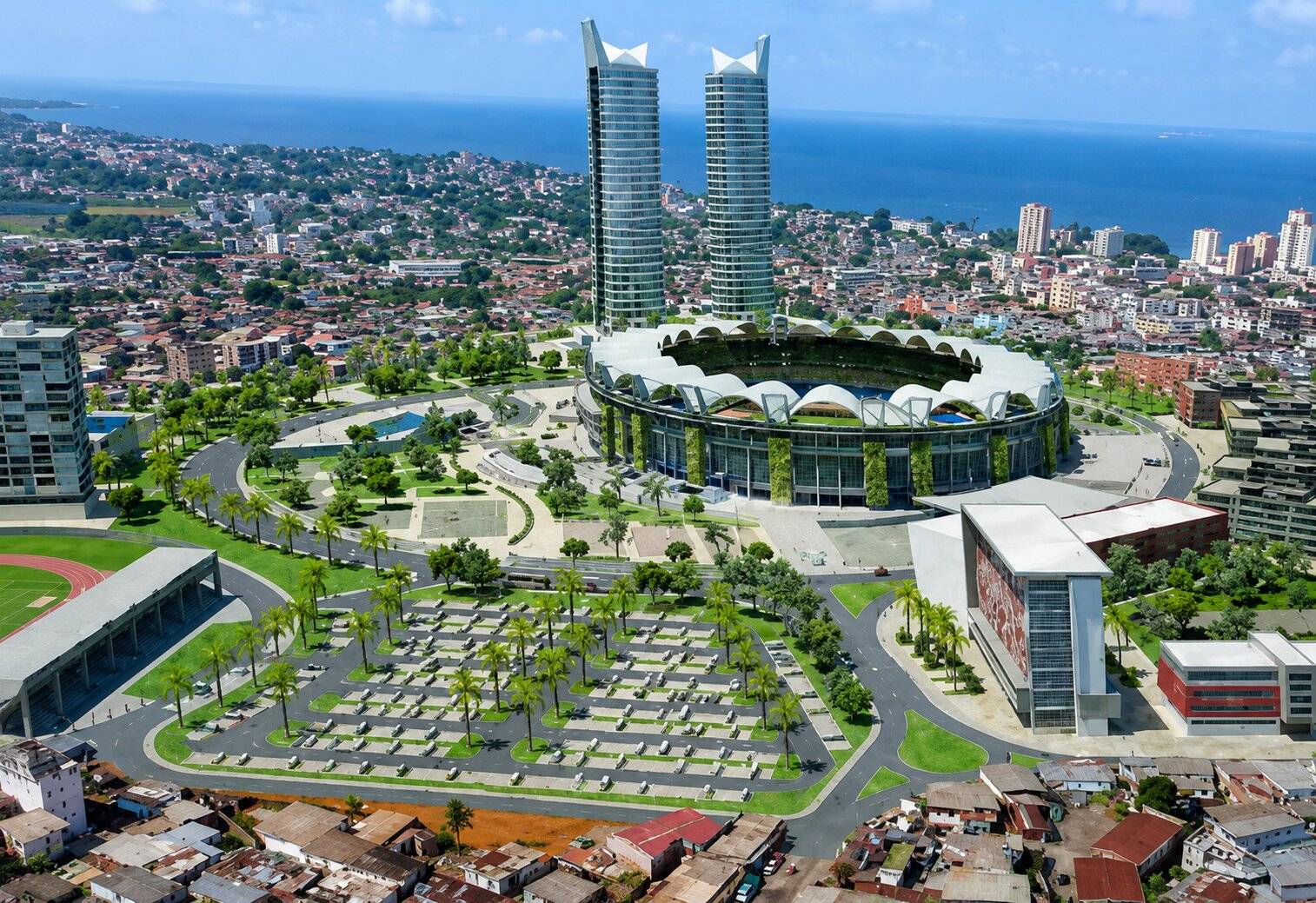 One Of Gabons Many Cities Libreville